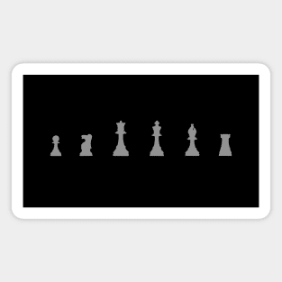 Chess pieces - horizontal design - ORENOB Magnet